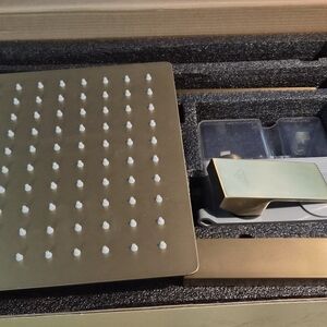 Gold Square Shower Head Set